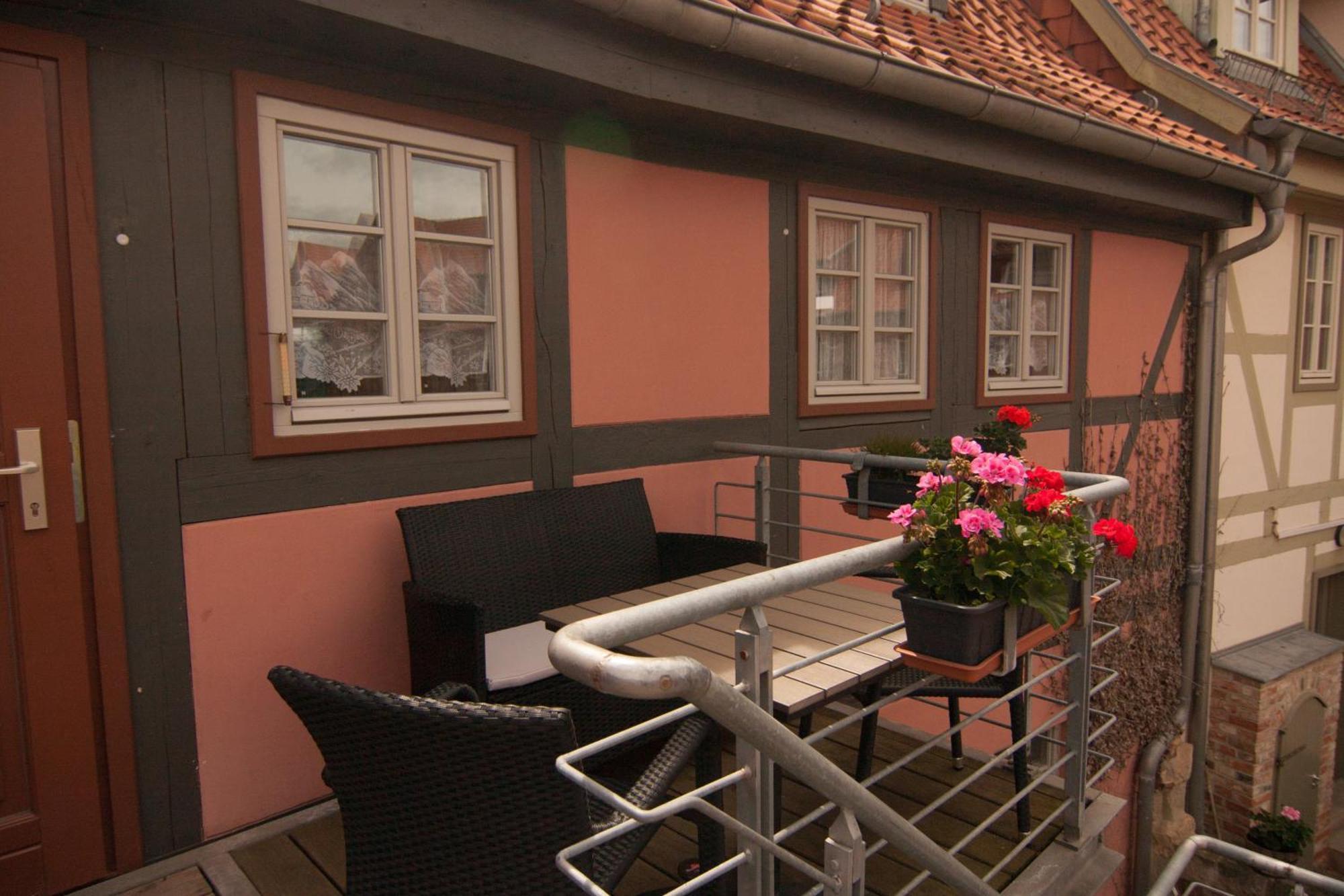 Apartment mit Balkon  Quedlinburg Buitenkant foto